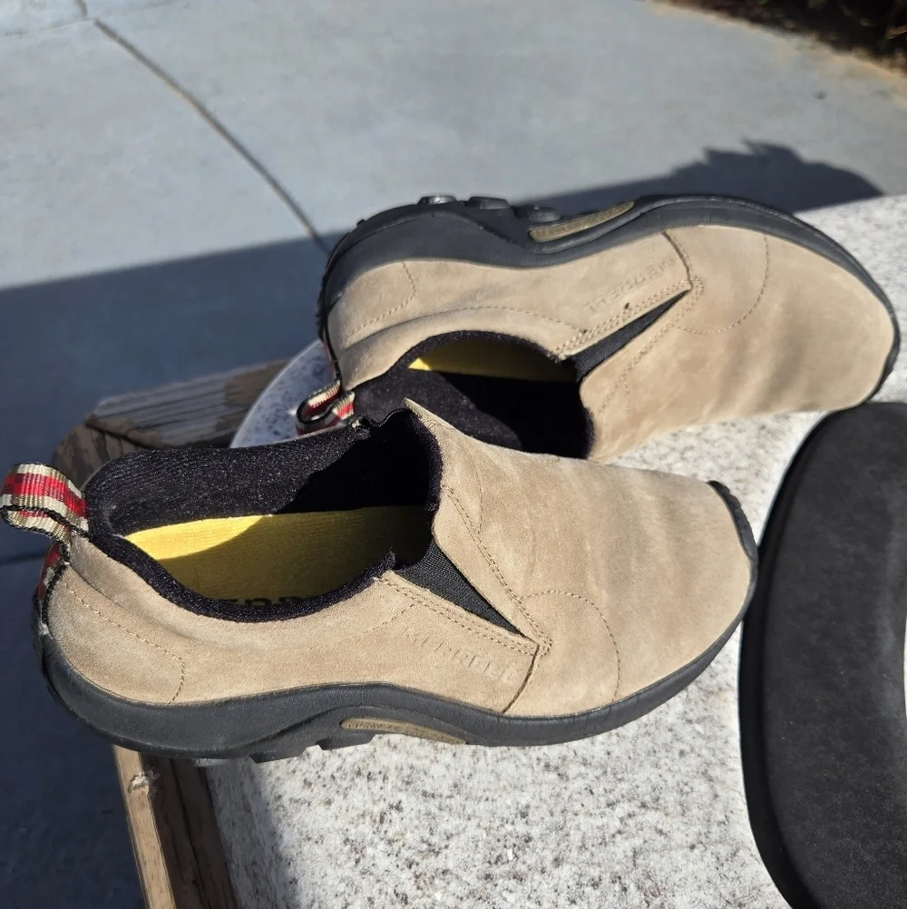 Merrell Junggle Moc Sz 7 Mens Classic Slip On Ortholite Comfort Insoles